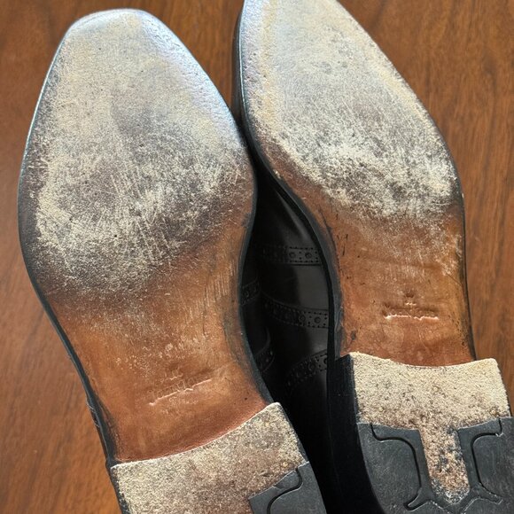 John Lobb Black Leather Wingtip Brogue Oxfords Made in England Luxury Dress Shoe main image 4